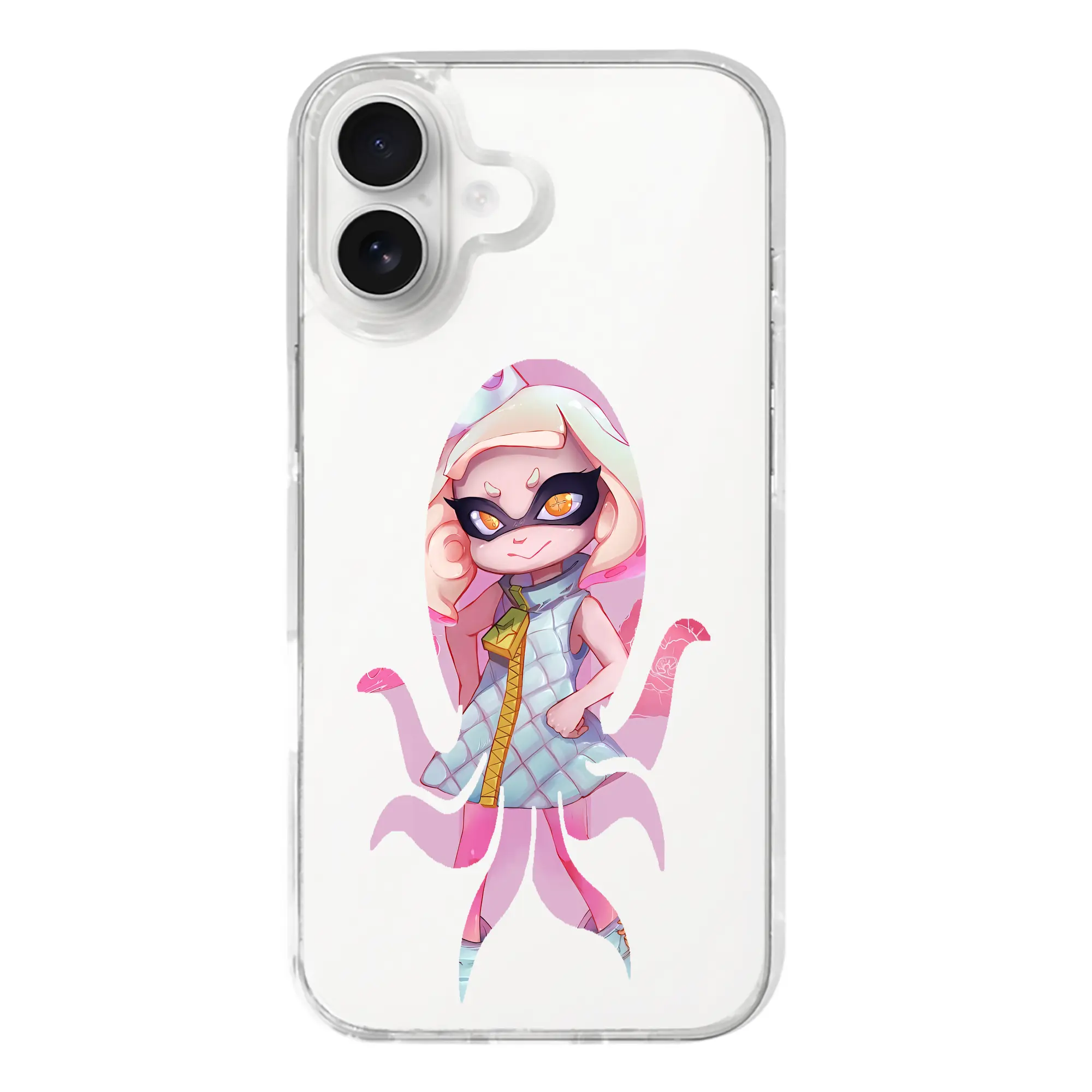 スプラトゥーン グッズ,ヒメ - iPhone 17シリーズ 透明スマホケース – 薄型・耐衝撃・精密フィット保護カバー